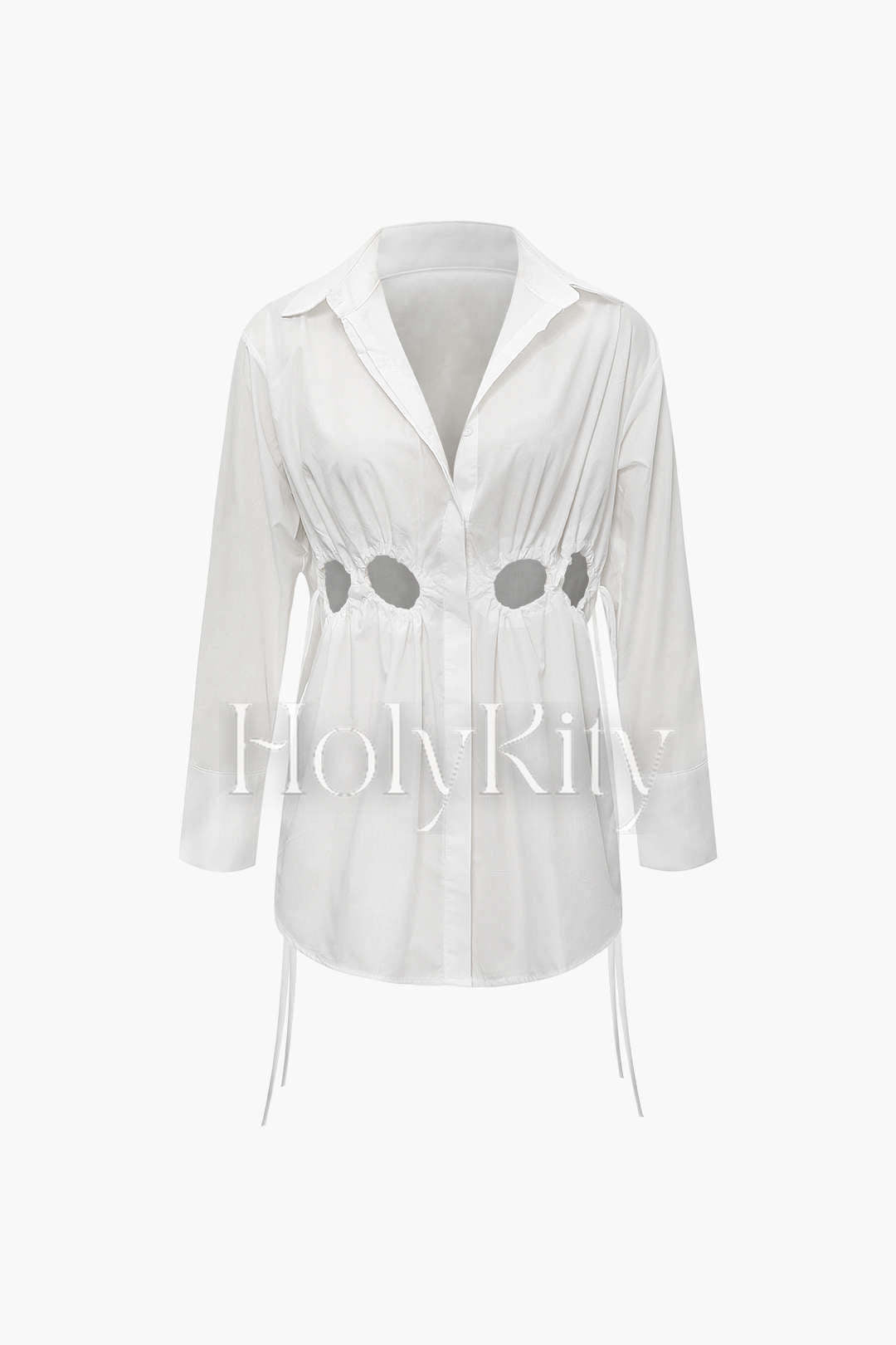 Long Sleeve Cut Out Shirt