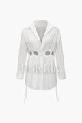 Long Sleeve Cut Out Shirt