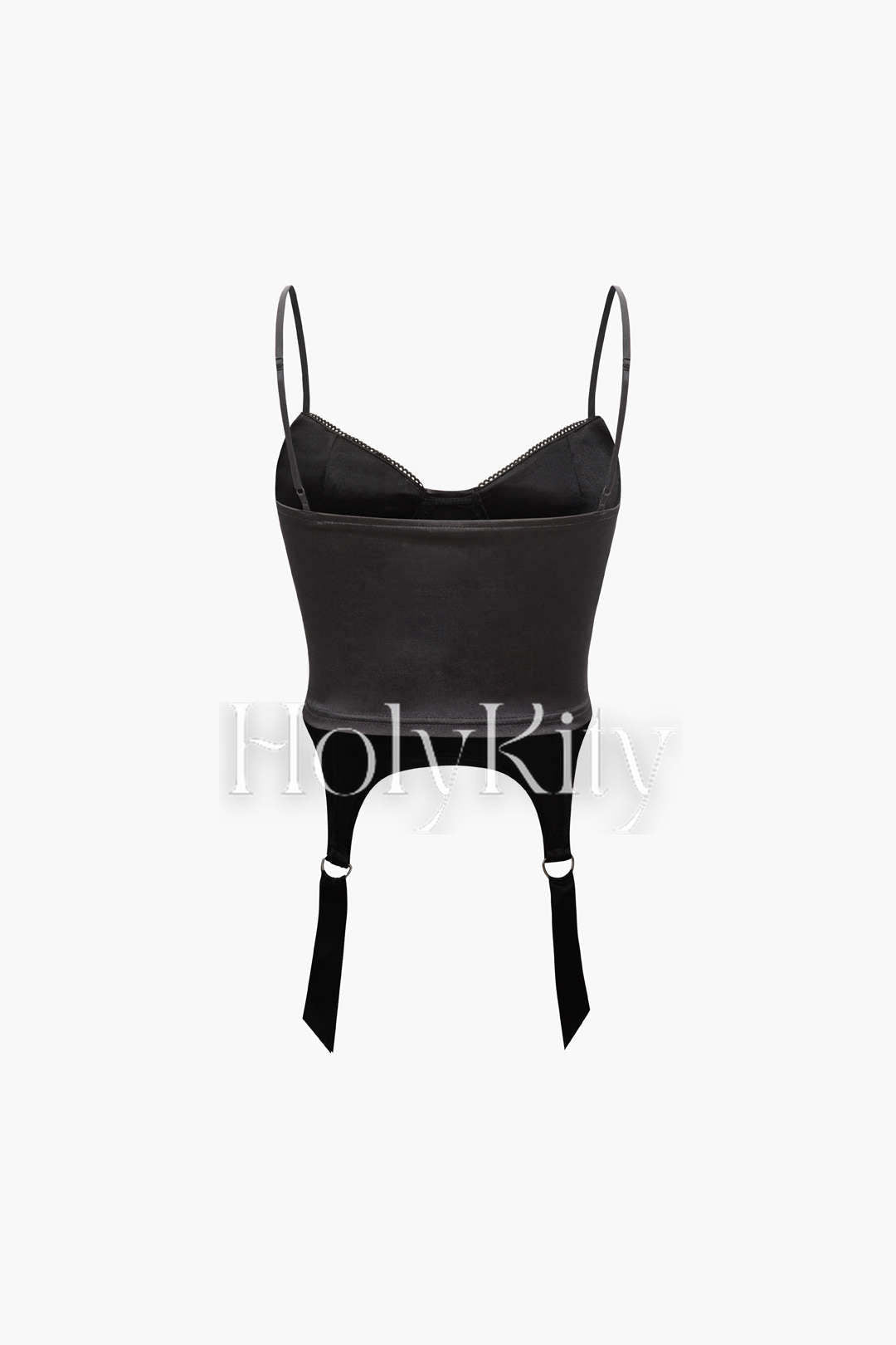 Satin Garter Lace Corset Cami Top