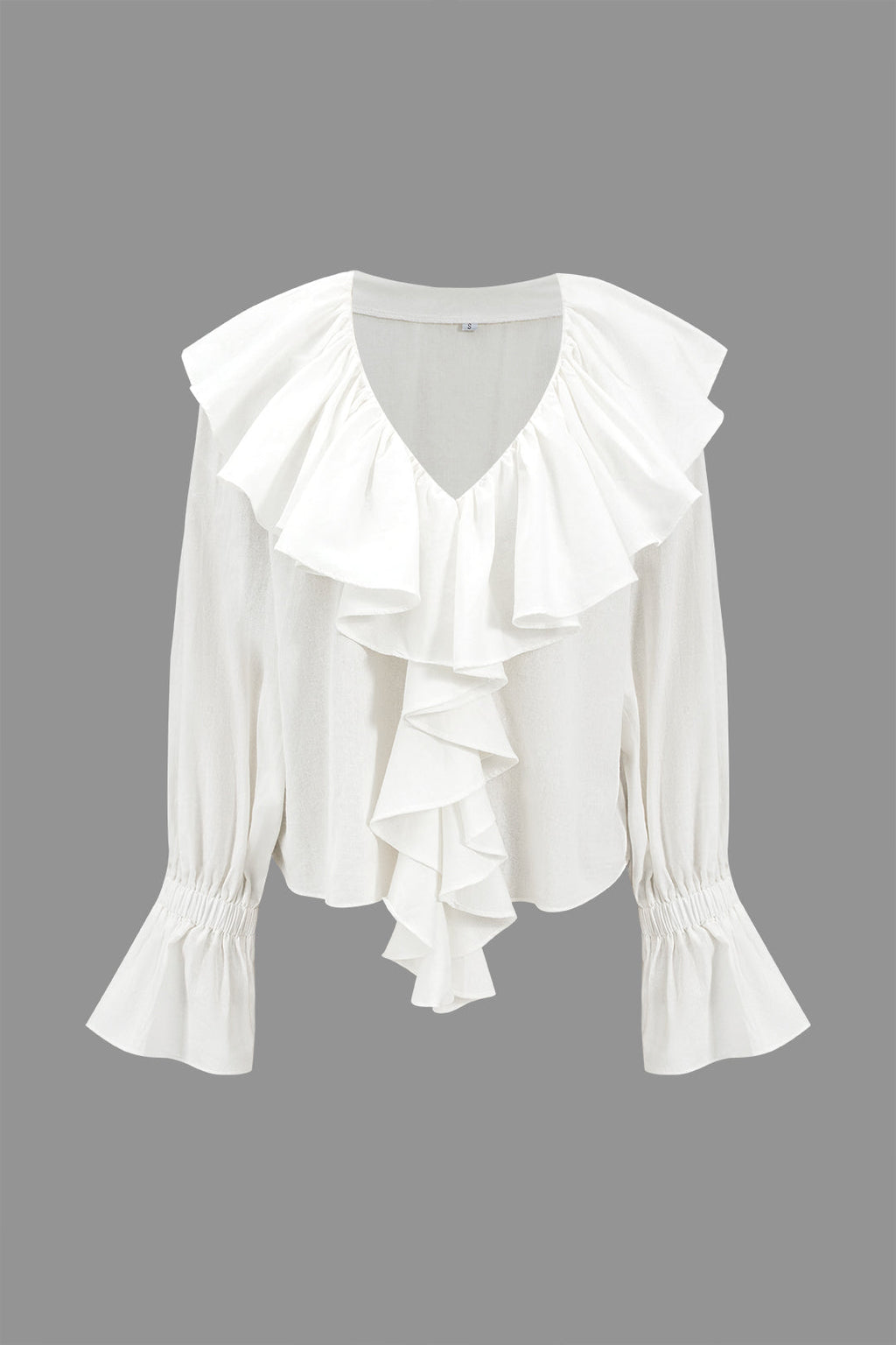 Ruffle Long-Sleeve Shirt