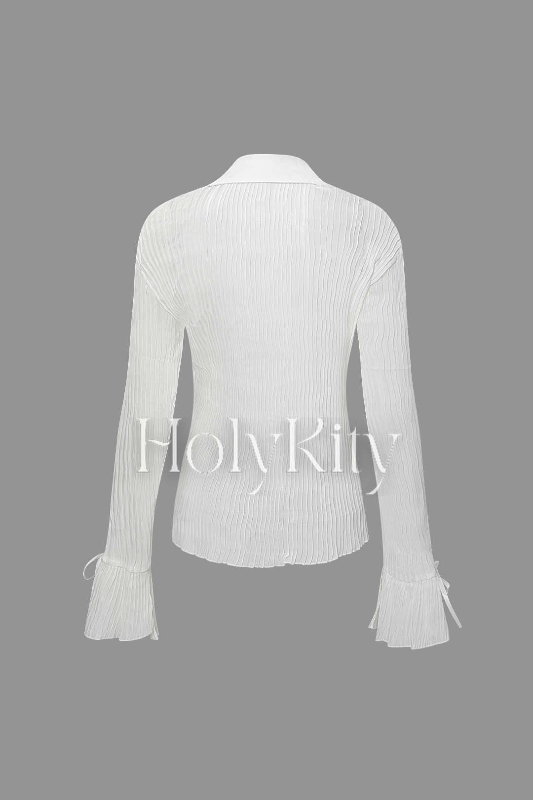 Flare Sleeve Button Blouse
